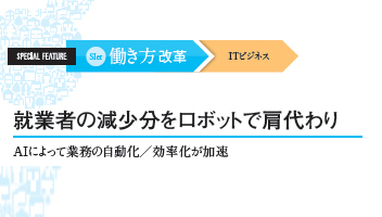 <働き方改革 ITビジネス> 就業者の減少分をロボットで肩代わり