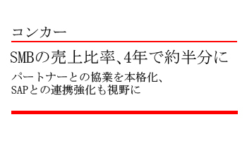 コンカー　SMBの売上比率、4年で約半分に　パートナーとの協業を本格化、SAPとの連携強化も視野に