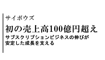 初の売上高100億円超え サブスクリプションビジネスの伸びが安定した成長を支える――サイボウズ