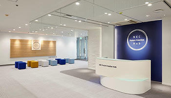 NEC、本社にオープンした共創空間「NEC Future Creation Hub」、大阪にも