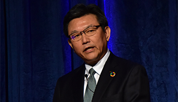 「OKIプレミアムフェア 2019」が開幕、鎌上社長は「AIエッジに注力」と語る