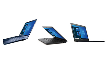 新しいワークスタイル対応の法人向けノートPC、Dynabookから