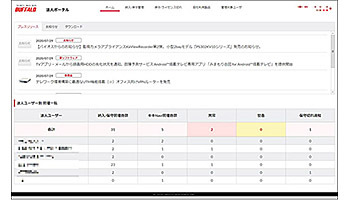 バッファロー、法人向け管理支援サービス「法人ポータル」を提供