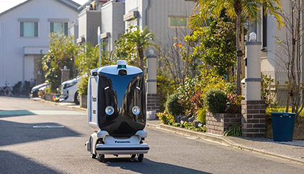 小型低速ロボットによる住宅街向け配送サービスの実証実験、パナソニックが実施
