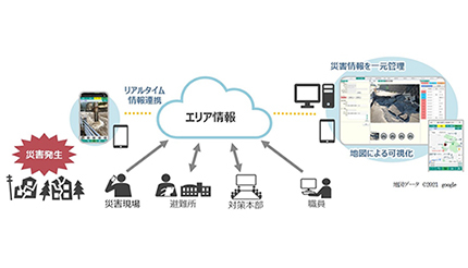現場情報を可視化、日立システムズの「エリア情報サービス」