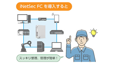 止まらない工場の実現を支援、PFUのネットワーク装置「iNetSec FC」