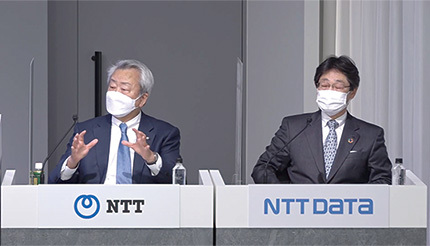 NTTとNTTデータ　グループの海外事業を統合　10月に共同で海外事業会社設立へ