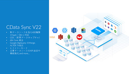 CData、データパイプラインツールの新版「CData Sync」V22をリリース