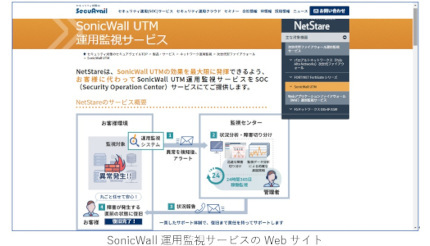 セキュアヴェイルとソニックウォール、「SonicWall UTM」の運用・監視サービスを拡張