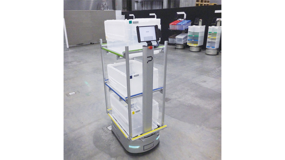 GROUNDから可搬重量を高めた新型AMR、パッケージシステムとの連携も可能に