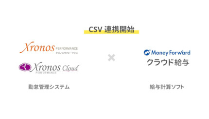 クロノス、「クロノスPerformance」と「マネーフォワード クラウド給与」をCSV連携