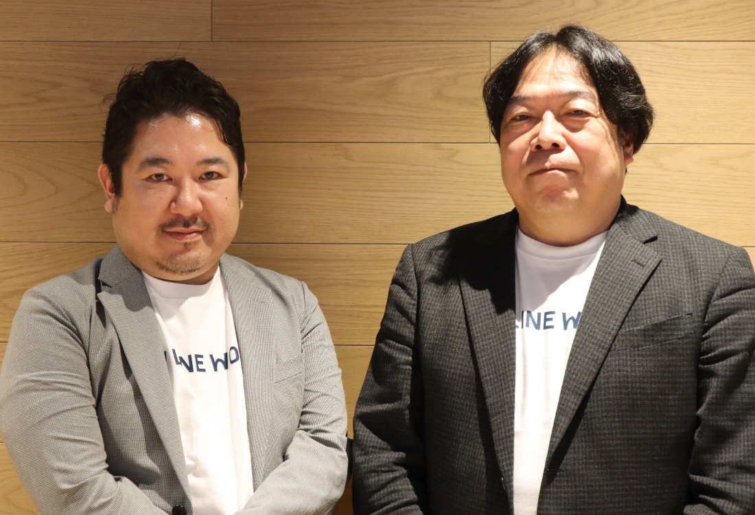 立木宏和・本部長（右）と荒井琢・部長